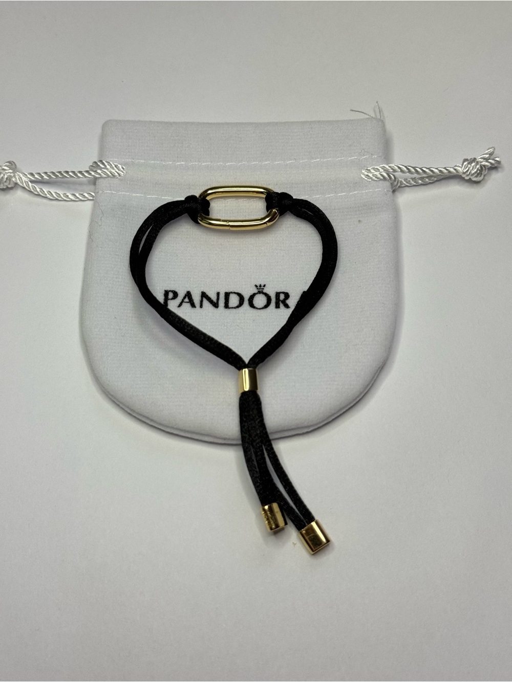 PANDORA 14k Gold Plated Openable Link Cord Bracelet WITHOUT BAG!!!
